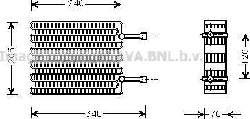 Prasco FDV022 - Evaporatore, Climatizzatore www.autoricambit.com