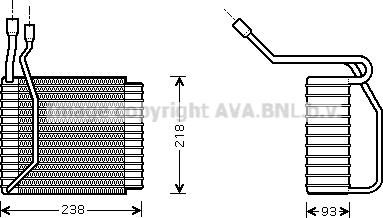 Prasco FDV110 - Evaporatore, Climatizzatore www.autoricambit.com