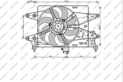 Prasco FT909F002 - Ventola, Raffreddamento motore www.autoricambit.com