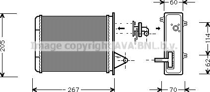 Prasco FT6089 - Scambiatore calore, Riscaldamento abitacolo www.autoricambit.com