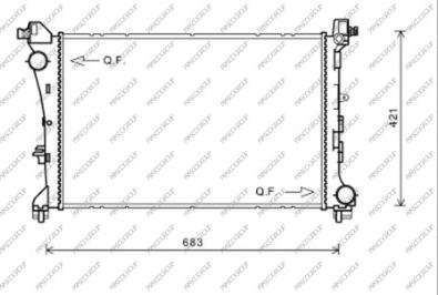 Prasco FT040R002 - Radiatore, Raffreddamento motore www.autoricambit.com