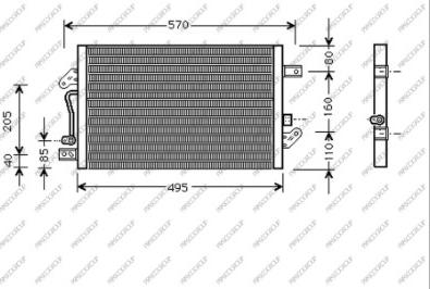 Prasco FT113C001 - Condensatore, Climatizzatore www.autoricambit.com