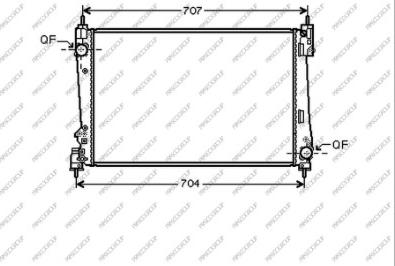 Prasco FT138R002 - Radiatore, Raffreddamento motore www.autoricambit.com