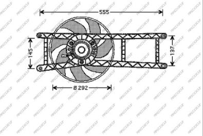 Prasco FT122F001 - Ventola, Raffreddamento motore www.autoricambit.com