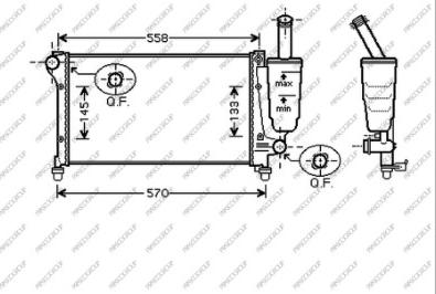 Prasco FT122R006 - Radiatore, Raffreddamento motore www.autoricambit.com