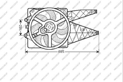 Prasco FT342F009 - Ventola, Raffreddamento motore www.autoricambit.com