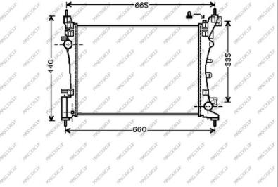 Prasco FT342R003 - Radiatore, Raffreddamento motore www.autoricambit.com