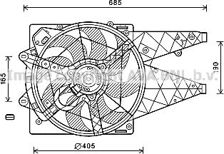 Prasco FT7597 - Ventola, Raffreddamento motore www.autoricambit.com