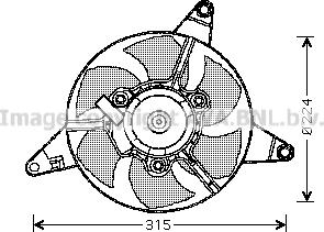 Prasco FT7550 - Ventola, Raffreddamento motore www.autoricambit.com