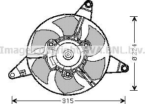 Prasco FT7283 - Ventola, Raffreddamento motore www.autoricambit.com