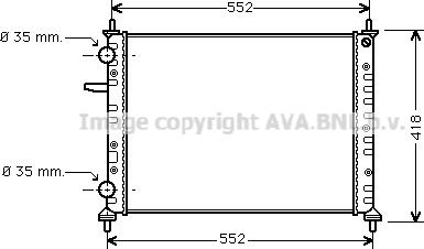 Prasco FTA2229 - Radiatore, Raffreddamento motore www.autoricambit.com