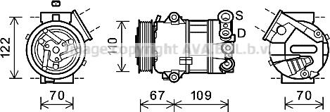 Prasco FTK408 - Compressore, Climatizzatore www.autoricambit.com