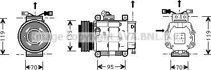 Prasco FTK062 - Compressore, Climatizzatore www.autoricambit.com