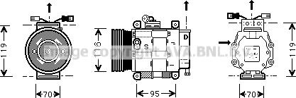 Prasco FTK081 - Compressore, Climatizzatore www.autoricambit.com