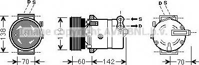 Prasco FTK383 - Compressore, Climatizzatore www.autoricambit.com