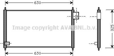 Prasco HD5111 - Condensatore, Climatizzatore www.autoricambit.com