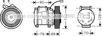 Prasco HDAK196 - Compressore, Climatizzatore www.autoricambit.com