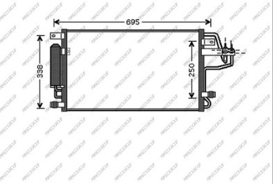 Prasco HN802C001 - Condensatore, Climatizzatore www.autoricambit.com