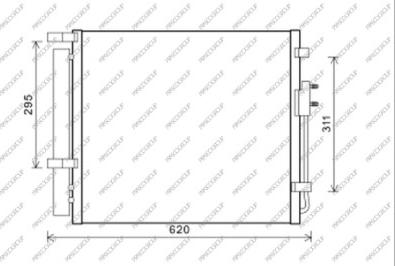 Prasco HN818C001 - Condensatore, Climatizzatore www.autoricambit.com