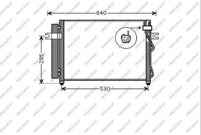 Prasco HN330C003 - Condensatore, Climatizzatore www.autoricambit.com