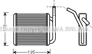 Prasco HY6212 - Scambiatore calore, Riscaldamento abitacolo www.autoricambit.com