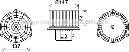 Prasco HY8426 - Elettromotore, Ventilatore abitacolo www.autoricambit.com