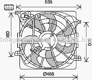 Prasco HY7574 - Ventola, Raffreddamento motore www.autoricambit.com