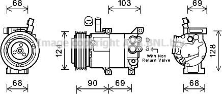 Prasco HYK382 - Compressore, Climatizzatore www.autoricambit.com