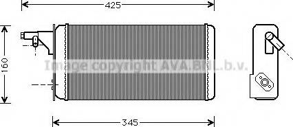 Prasco IV6019 - Scambiatore calore, Riscaldamento abitacolo www.autoricambit.com