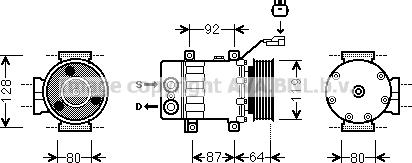 Prasco JEAK047 - Compressore, Climatizzatore www.autoricambit.com