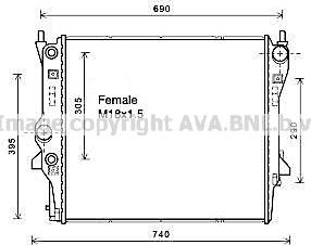 Prasco JR2053 - Radiatore, Raffreddamento motore www.autoricambit.com