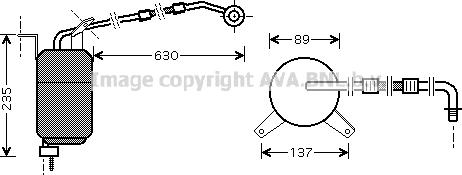 Prasco JRD033 - Essiccatore, Climatizzatore www.autoricambit.com