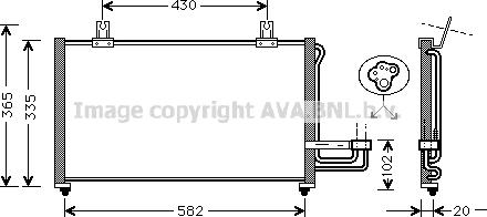 Prasco KA5013 - Condensatore, Climatizzatore www.autoricambit.com