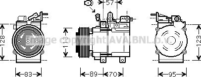 Prasco KAK137 - Compressore, Climatizzatore www.autoricambit.com