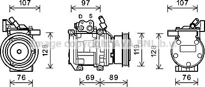 Prasco KAK177 - Compressore, Climatizzatore www.autoricambit.com