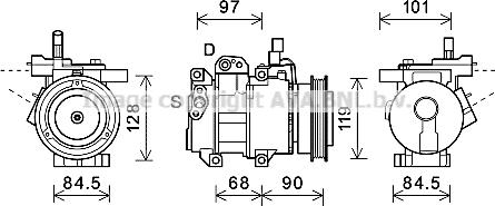 Prasco KAK261 - Compressore, Climatizzatore www.autoricambit.com