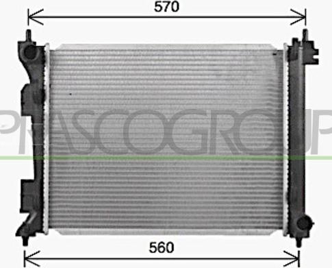 Prasco KI429R001 - Radiatore, Raffreddamento motore www.autoricambit.com