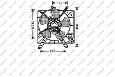 Prasco KI420F001 - Ventola, Raffreddamento motore www.autoricambit.com