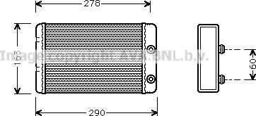 Prasco LC6031 - Scambiatore calore, Riscaldamento abitacolo www.autoricambit.com