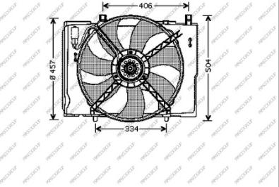 Prasco ME025F002 - Ventola, Raffreddamento motore www.autoricambit.com