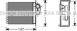 Prasco MSA6400 - Scambiatore calore, Riscaldamento abitacolo www.autoricambit.com