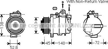 Prasco MSK587 - Compressore, Climatizzatore www.autoricambit.com