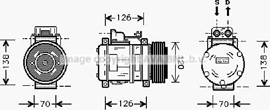 Prasco MSK057 - Compressore, Climatizzatore www.autoricambit.com