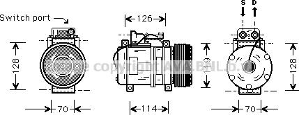 Prasco MSK273 - Compressore, Climatizzatore www.autoricambit.com