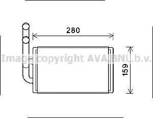 Prasco OL6570 - Scambiatore calore, Riscaldamento abitacolo www.autoricambit.com