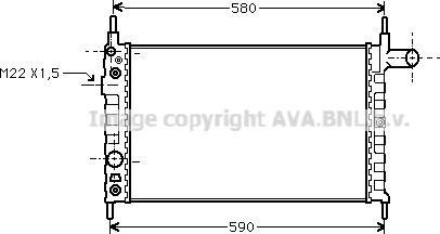 Prasco OL2163 - Radiatore, Raffreddamento motore www.autoricambit.com