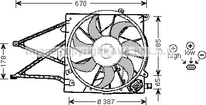 Prasco OL7509 - Ventola, Raffreddamento motore www.autoricambit.com