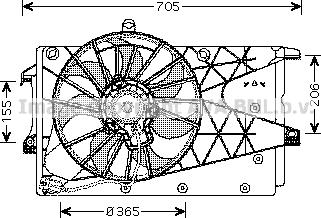 Prasco OL7526 - Ventola, Raffreddamento motore www.autoricambit.com