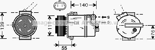 Prasco OLAK451 - Compressore, Climatizzatore www.autoricambit.com