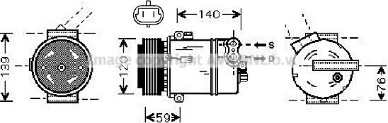 Prasco OLAK409 - Compressore, Climatizzatore www.autoricambit.com